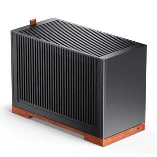 Jonsbo T9 Black Mini-ITX Mini-Tower PC Case – Vertical 3-Slot GPU Support up to 310 mm (PCIe 5.0 Riser Included), ITX Motherboard Support, 78 mm CPU Cooler Height, Dual-Chamber Compact Design, 2x 120 mm Fan Support, Tempered Glass Mini Gaming Case