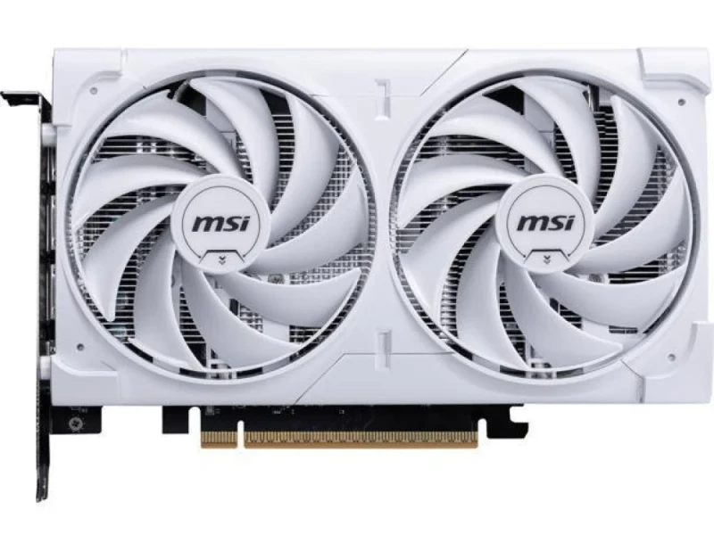 MSI GeForce RTX 5060 Ventus 2X White 8GB Graphics Card - 8GB GDDR7, 197mm Compact Dual-Fan GPU, PCIe 5.0 x16, 28Gbps Memory, 2497MHz Boost Clock, 3x DisplayPort 2.1 + HDMI 2.1, White Dual-Fan Gaming Graphics Card - Featured Image