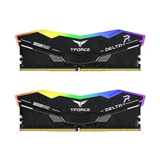 TEAMGROUP T-Force DELTAÎ± RGB 32 GB - 2 x 16GB, DDR5 288-pin DIMM, 6000MT/s, CL38, Black color
