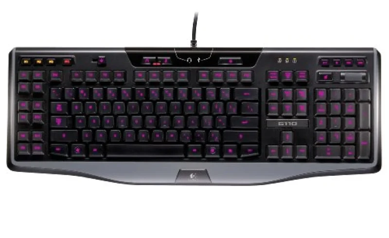 Logitech G110 - Standard Wired Keyboard, Multicolor Backlit, Black Color - Featured Image