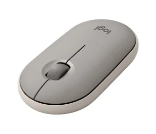 Logitech PEBBLE M350 - Wired, Wireless, Bluetooth Wireless Optical Mouse, 1000 DPI, Gray color