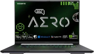 GIGABYTE AERO X16 Copilot+ Laptop - 16" WQXGA 2560x1600 165Hz Display, NVIDIA GeForce RTX 5070, AMD Ryzen 9 HX 370, 32GB DDR5 RAM, 1TB SSD, Windows 11 Home, Space Gray
