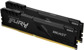 Kingston FURY Beast 16 GB - 2 x 8GB, DDR4 288-pin DIMM, 3200MT/s, CL16, Black color