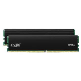 Crucial Pro 32 GB - 2 x 16GB, DDR4 288-pin DIMM, 3200MT/s, CL22, Black color