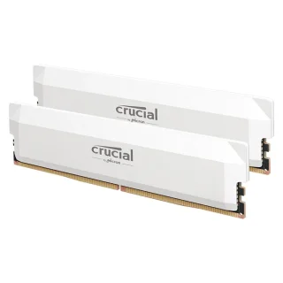 Crucial Pro Overclocking 32 GB - 2 x 16GB, DDR5 288-pin DIMM, 6000MT/s, CL36, White color