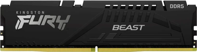 Kingston FURY Beast 16 GB - 1 x 16GB, DDR5 288-pin DIMM, 5200MT/s, CL40, Black / Silver color - Featured Image