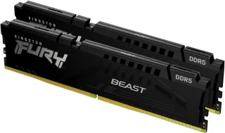Kingston FURY Beast 16 GB - 2 x 8GB, DDR5 288-pin DIMM, 5600MT/s, CL36, Black / Silver color