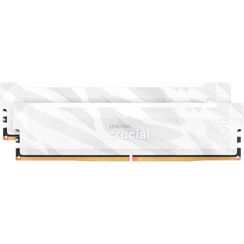 Crucial Pro Overclocking 32 GB - 2 x 16GB, DDR5 288-pin DIMM, 6400MT/s, CL32, White color - Featured Image