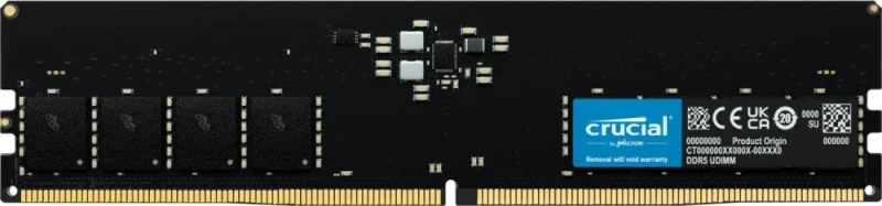 Crucial CT16G48C40U5 16 GB - 1 x 16GB, DDR5 288-pin DIMM, 4800MT/s, CL40, Black color - Featured Image