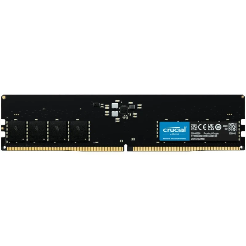 Crucial CT16G56C46U5 16 GB - 1 x 16GB, DDR5 288-pin DIMM, 5600MT/s, CL46, Black color - Featured Image