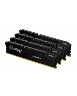 Kingston FURY Beast 128 GB - 4 x 32GB, DDR5 288-pin DIMM, 5600MT/s, CL40, Black color