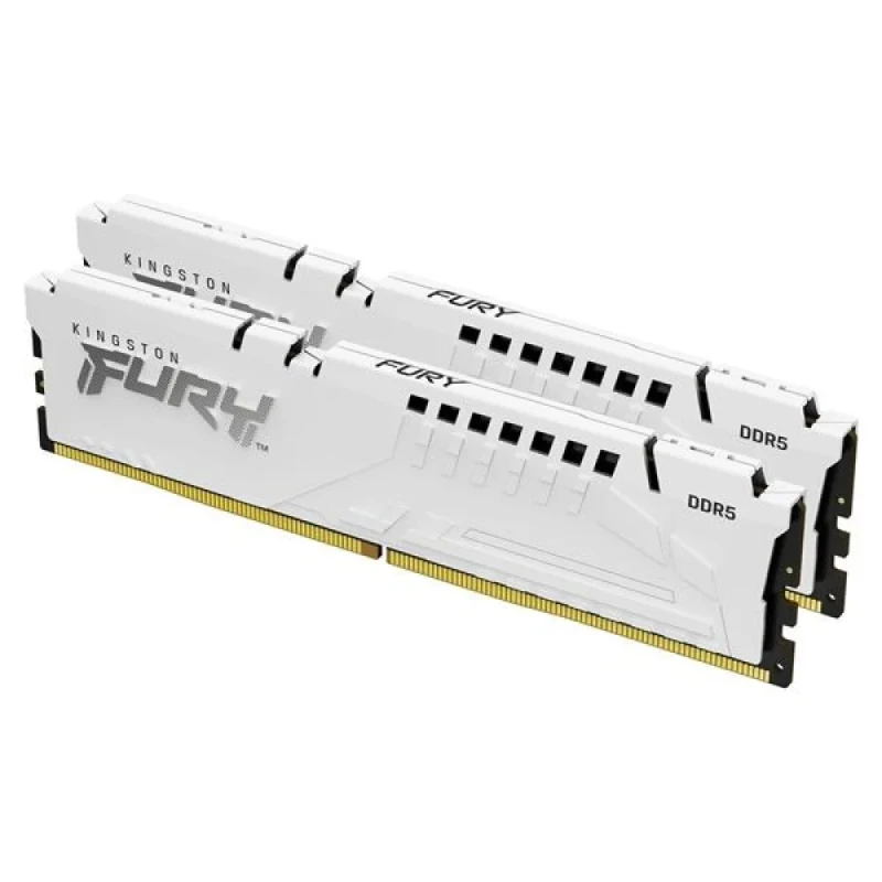 Kingston FURY Beast 64 GB - 2 x 32GB, DDR5 288-pin DIMM, 6000MT/s, CL30, White color - Featured Image