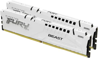 Kingston FURY Beast 32 GB - 2 x 16GB, DDR5 288-pin DIMM, 6000MT/s, CL30, White color