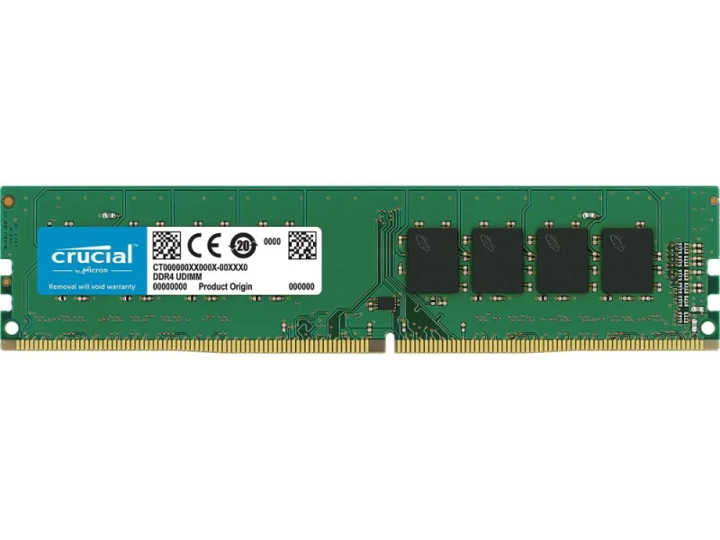 Crucial CT8G4DFS8266 8 GB - 1 x 8GB, DDR4 288-pin DIMM, 2666MT/s, CL19, Green / Black color - Featured Image