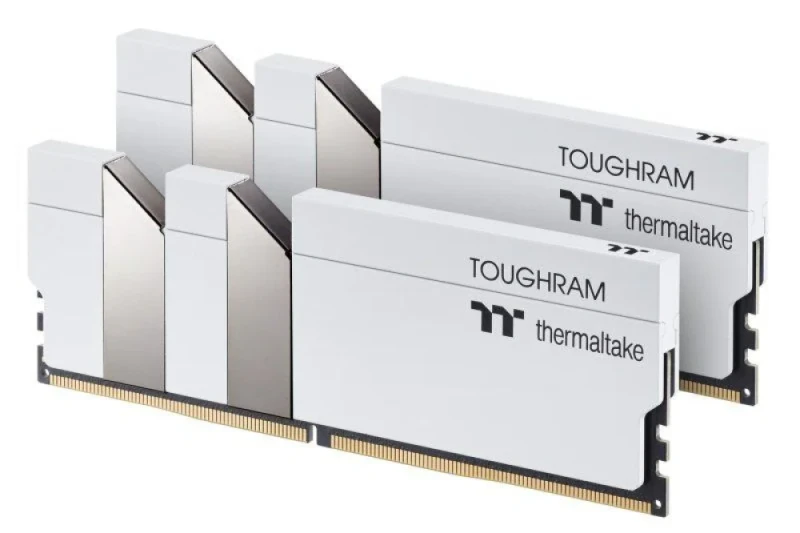 Thermaltake TOUGHRAM 16 GB - 2 x 8GB, DDR4 288-pin DIMM, 4000MT/s, CL19, White / Silver color - Featured Image