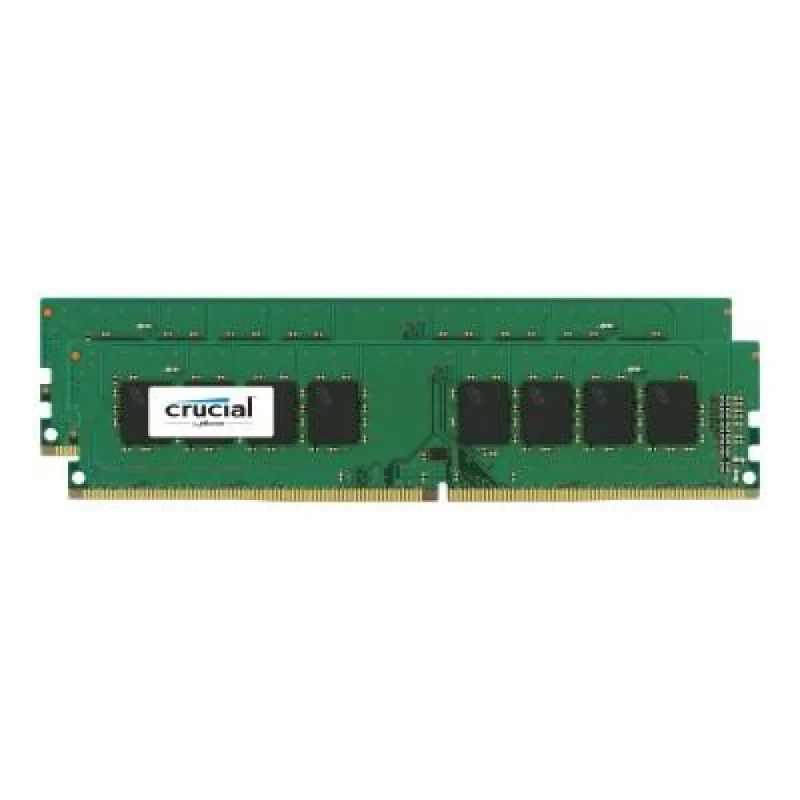 Crucial CT2K8G4DFD824A 16 GB - 2 x 8GB, DDR4 288-pin DIMM, 2400MT/s, CL17, Green color - Featured Image
