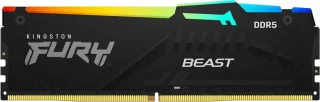 Kingston FURY Beast RGB 32 GB - 1 x 32GB, DDR5 288-pin DIMM, 6000MT/s, CL36, Black color