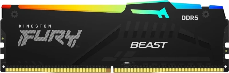 Kingston FURY Beast RGB 32 GB - 1 x 32GB, DDR5 288-pin DIMM, 6000MT/s, CL36, Black color - Featured Image