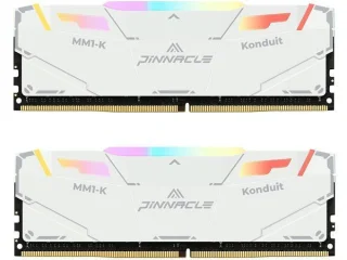 Timetec PINNACLE Konduit RGB 32 GB - 2 x 16GB, DDR4 288-pin DIMM, 3200MT/s, CL16, White color