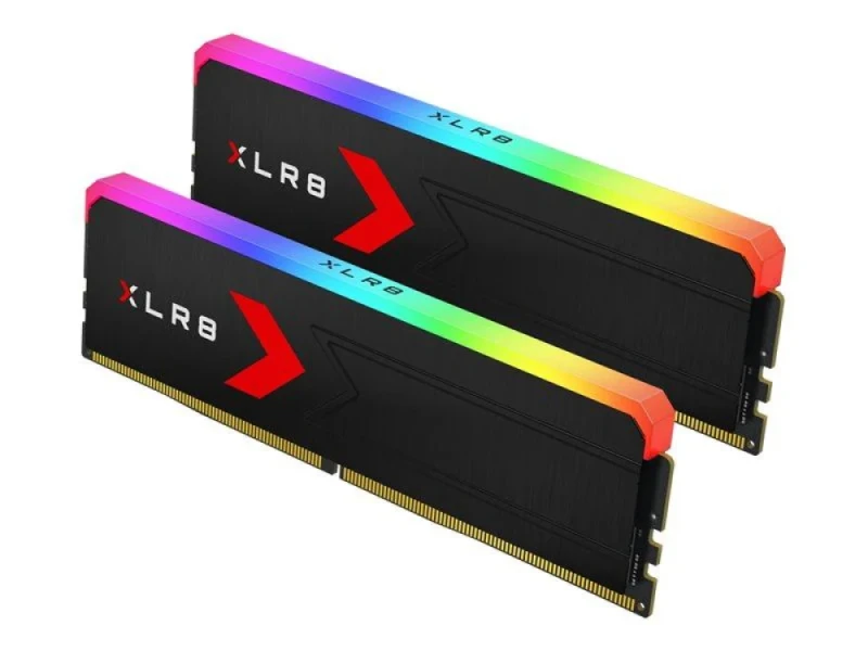 PNY XLR8 Gaming RGB 32 GB - 2 x 16GB, DDR5 288-pin DIMM, 6400MT/s, CL36, Black color - Featured Image