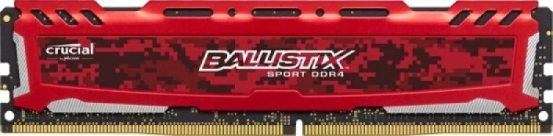 Crucial Ballistix Sport LT 4 GB - 1 x 4GB, DDR4 288-pin DIMM, 2400MT/s, CL16, Red color - Featured Image