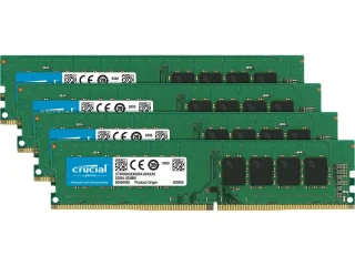Crucial CT4K16G4DFD824A 64 GB - 4 x 16GB, DDR4 288-pin DIMM, 2400MT/s, CL17, Green / Black color