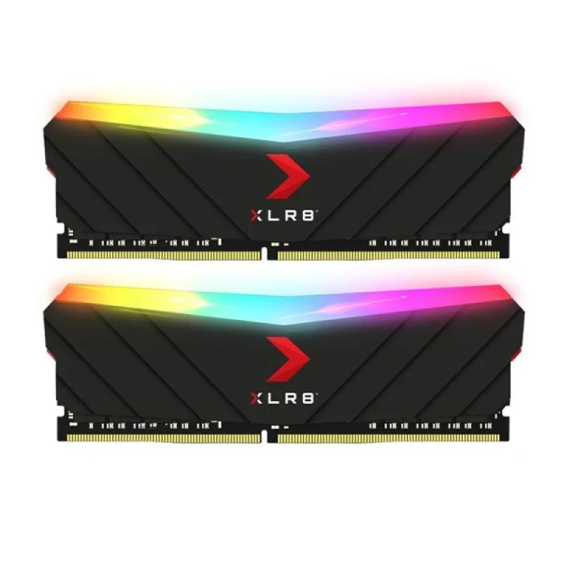 PNY XLR8 Gaming EPIC-X RGB 16 GB - 2 x 8GB, DDR4 288-pin DIMM, 3600MT/s, CL18, Black color - Featured Image