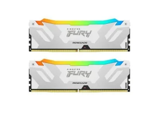 Kingston Fury Renegade RGB 32 GB - 2 x 16GB, DDR5 288-pin DIMM, 8000MT/s, CL38, Silver / White color