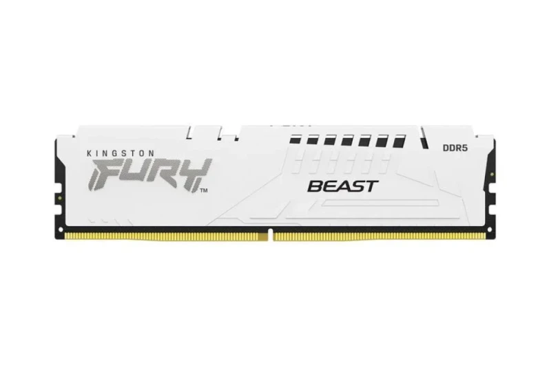 Kingston FURY Beast 32 GB - 1 x 32GB, DDR5 288-pin DIMM, 6000MT/s, CL30, White color - Featured Image