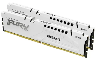 Kingston FURY Beast 32 GB - 2 x 16GB, DDR5 288-pin DIMM, 6800MT/s, CL34, White color