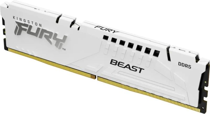 Kingston FURY Beast 32 GB - 1 x 32GB, DDR5 288-pin DIMM, 6400MT/s, CL32, White color - Featured Image