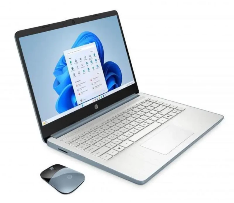 HP 14" HD Touchscreen Notebook – Intel N150 Quad-Core, 4 GB DDR4 RAM, 128 GB UFS SSD, 14″ HD (1366x768) Touch Display, Intel Integrated Graphics, Wi-Fi 6 & Bluetooth 5.4, HP True Vision Webcam, Windows 11 Home in S Mode, Moonlight Blue + HP Wireless Mouse – Everyday Productivity & Portable Computing - Featured Image
