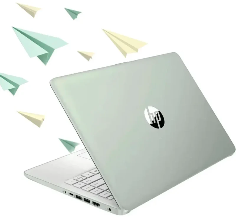 HP 14" HD Student Business Laptop – Intel Quad-Core N150 (up to 3.6 GHz), 8 GB DDR4 RAM, 384 GB Storage (128 GB UFS + 256 GB SD Card), 14″ HD (1366x768) LED Display, Intel UHD Graphics, HDMI, USB-C & USB-A Ports, Wi-Fi 6, Bluetooth 5.x, Webcam, Fast Charge, Windows 11 S with Office 365, Willow Green – Slim & Portable - Featured Image
