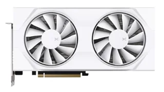 XFX Swift OC Radeon RX 9060 XT 16GB White - 16GB GDDR6, 3320MHz Boost Clock, 2780MHz Game Clock, RDNA 4, 2048 Stream Processors, PCIe 5.0 x16, 128-bit, 20Gbps Memory, 322GB/s Bandwidth, Dual Fan Cooling, HDMI 2.1b & 2x DisplayPort 2.1a, 160W TDP, 8-pin Power, 270mm Length, DirectX 12 Ultimate, White
