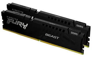 Kingston FURY Beast 64 GB - 2 x 32GB, DDR5 288-pin DIMM, 5200MT/s, CL40, Black color