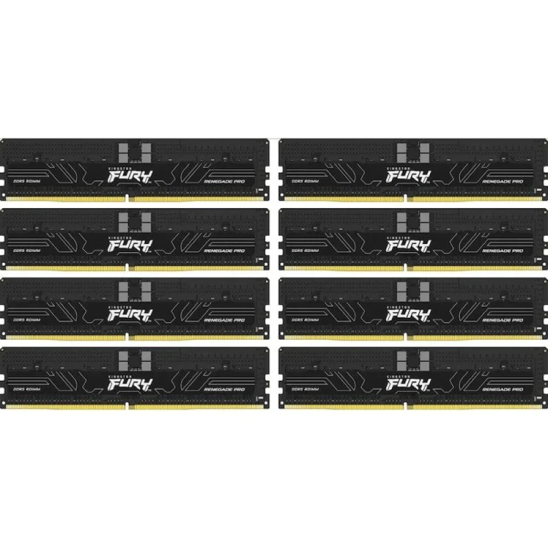 Kingston FURY Renegade Pro 256 GB - 8 x 32GB, DDR5 288-pin DIMM, 6000MT/s, CL32, Black color - Featured Image