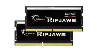 G.Skill Ripjaws 64 GB - 2 x 32GB, DDR5 288-pin DIMM, 5600MT/s, CL46, Black color
