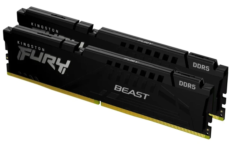 Kingston FURY Beast 64 GB - 2 x 32GB, DDR5 288-pin DIMM, 6000MT/s, CL34, Black color - Featured Image