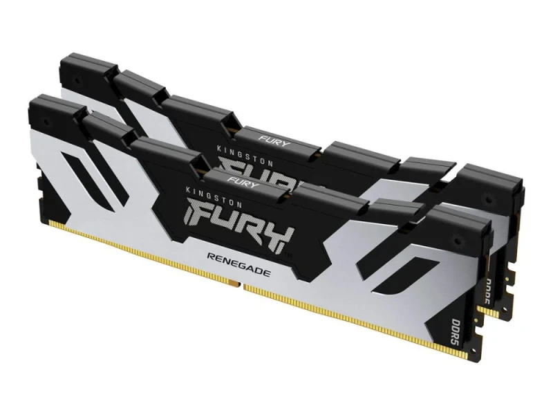 Kingston FURY Renegade 64 GB - 2 x 32GB, DDR5 288-pin DIMM, 6400MT/s, CL32, Silver / Black color - Featured Image