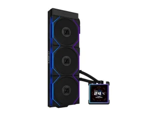 Lian Li Hydroshift II LCD-S 360 TL - 200 - 2600 RPM, 33 dB, Black color, AIO Watercooler, 360mm radiator