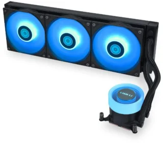 Lian Li Galahad II Lite RGB - 300 - 2500 RPM, 34.8 dB, Black color, AIO Watercooler, 360mm radiator