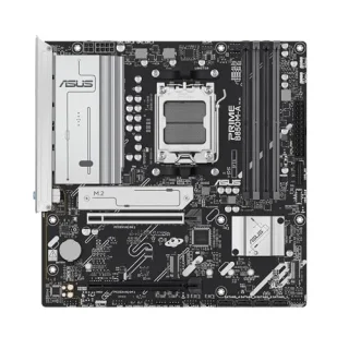ASUS PRIME B850M-A-CSM AM5 Micro-ATX Motherboard - AMD B850 Chipset, Supports Ryzen 9000/8000/7000 Series CPUs, DDR5 up to 8000+ MHz (OC), PCIe 4.0 x16 Slot, 2x M.2 PCIe 4.0 Slots, Realtek 2.5Gb Ethernet, HDMI + DisplayPort, USB 3.2 Gen2 Type-C, ASUS CSM Business Support, Aura Sync