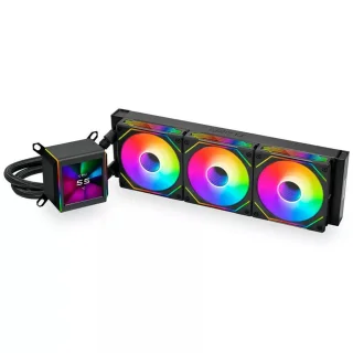 Lian Li Galahad II LCD SL-INF - 29 dB, Black color, AIO Watercooler, 360mm radiator