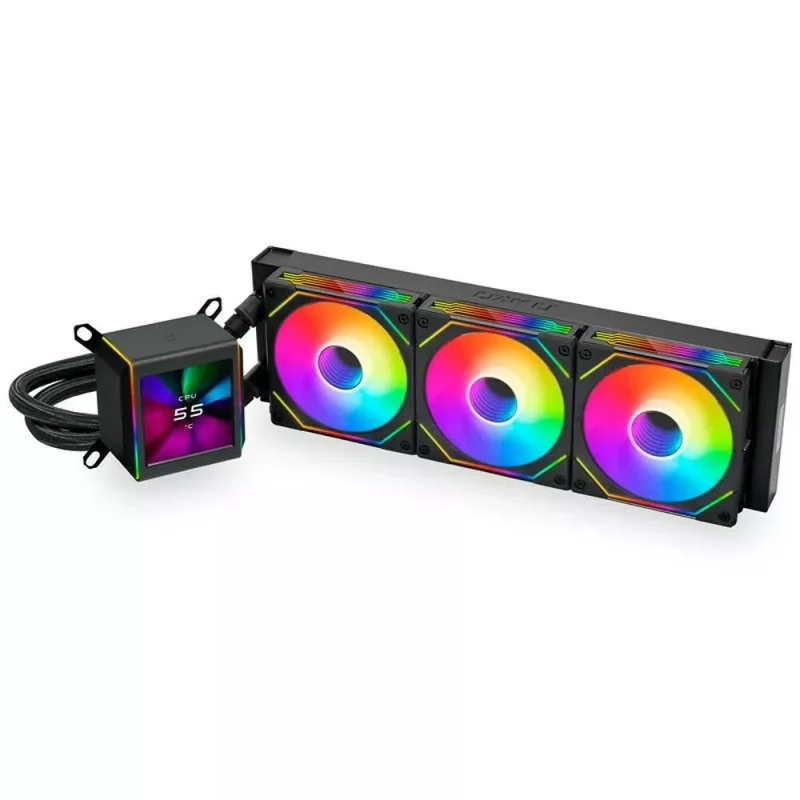 Lian Li Galahad II LCD SL-INF - 29 dB, Black color, AIO Watercooler, 360mm radiator - Featured Image