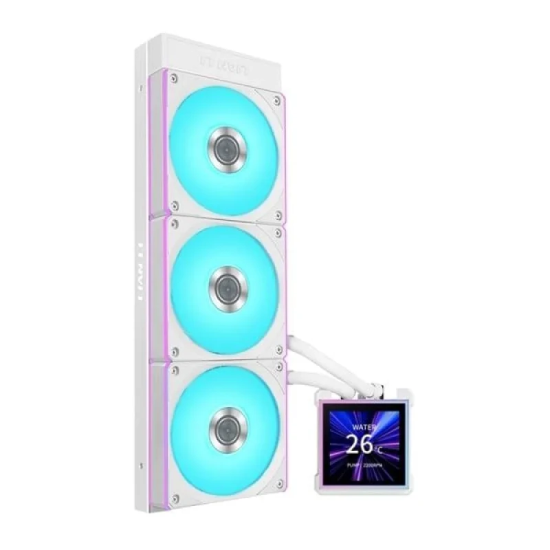 Lian Li Hydroshift II LCD-S 360 CL - 200 - 2100 RPM, 30 dB, White color, AIO Watercooler, 360mm radiator - Featured Image