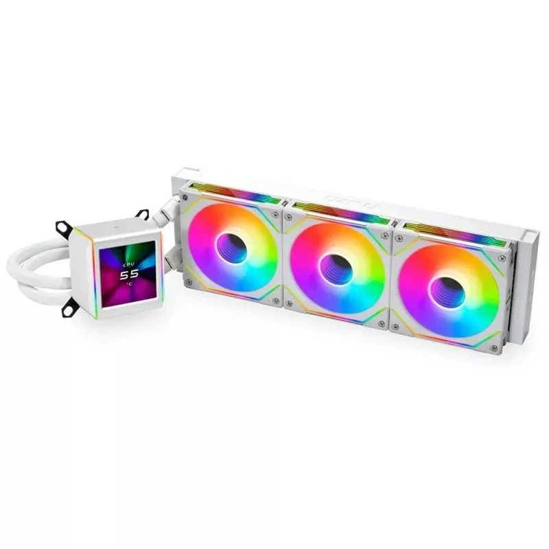 Lian Li Galahad II LCD SL-INF - 29 dB, White color, AIO Watercooler, 360mm radiator - Featured Image
