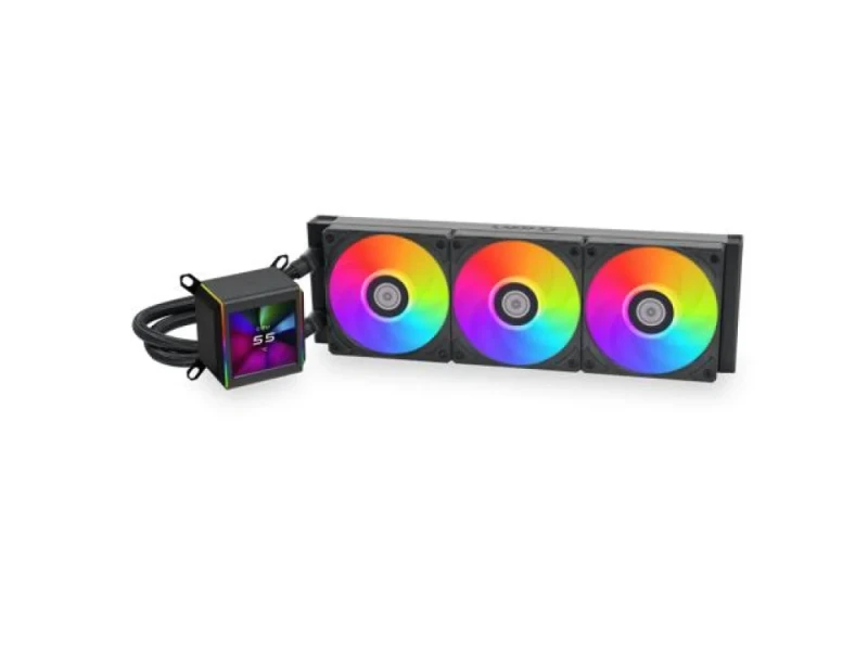 Lian Li Galahad II LCD - 300 - 2450 RPM, 30 dB, Black color, AIO Watercooler, 360mm radiator - Featured Image