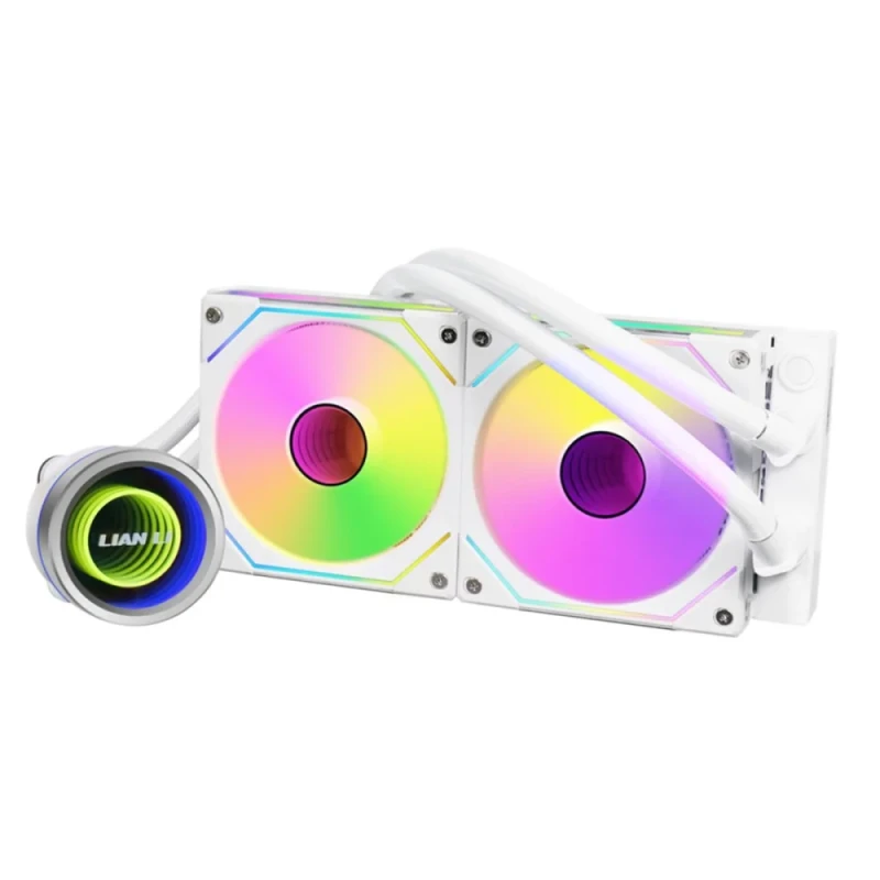 Lian Li Galahad II Trinity - 2450 RPM, 35.4 dB, White color, AIO Watercooler, 240mm radiator - Featured Image