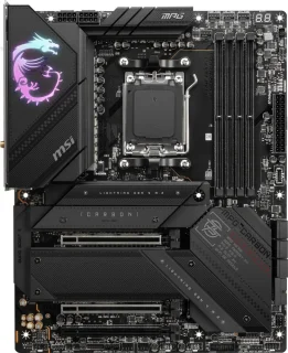 MSI MPG X670E CARBON WIFI AM5 ATX Motherboard – AMD X670E Chipset, Socket AM5 for Ryzen 7000/8000 Series, DDR5 Dual-Channel up to 7800+ MHz (OC), 4x M.2 (PCIe 5.0 & PCIe 4.0), PCIe 5.0 x16, Wi-Fi 6E & Bluetooth 5.2, 2.5G LAN, USB 3.2 Gen2x2 Type-C & Lightning USB 20G, Mystic Light RGB