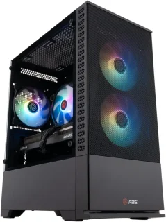 ABS Cyclone Aqua Gaming Desktop PC - Intel Core 5 120 up to 4.6GHz, Intel Arc A580 8GB Graphics Card, 16GB DDR4 3200MHz RAM, 1TB M.2 NVMe SSD, WiFi Ready, HDMI/DisplayPort, Windows 11 Home, Black Gaming Tower